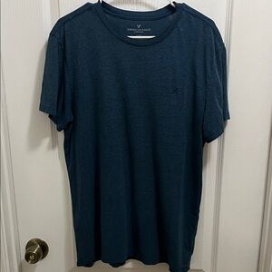 American Eagle Outfitters Men's Dark Blue Tee